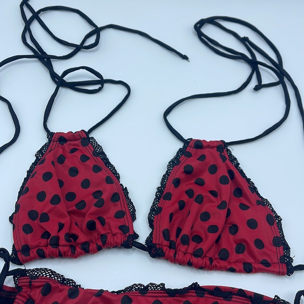 Bikini Red And Block Dots - image 3